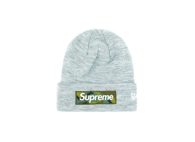 Supreme New Era Box Logo Beanie Heather Grey シュプリーム ニューエラ ボックス ロゴ ビーニー ヘザー グレー