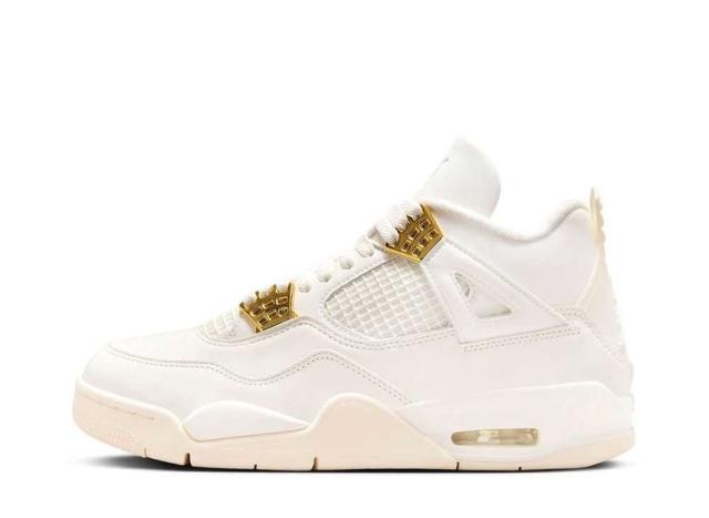 Nike WMNS Air Jordan 4 Retro White & Gold ナイキ ウィメンズ エアジョーダン4 レトロ ホワイト アンド ゴールド