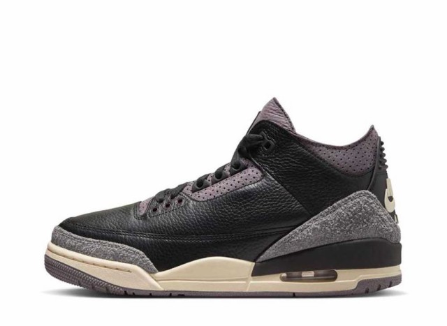 A Ma Maniere × Nike Womens Air Jordan 3 Retro OG SP Black and Flat Pewte アママニエール × ナイキ ウィメンズ エアジョーダン3 レ