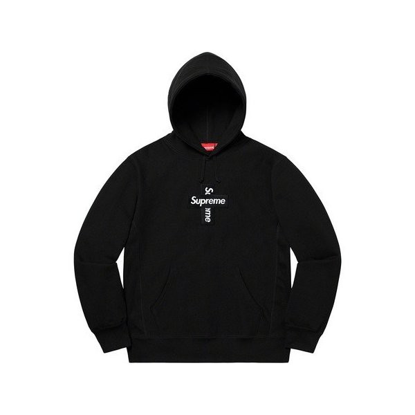 シュプリーム ボックス ロゴ Supreme Cross Box Logo Hooded Sweatshirt Black 正規品 全国送料無料