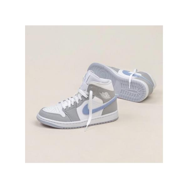 ウィメンズ エア ジョーダン 1 ミッド ウルフグレー NIKE WMNS AIR ...