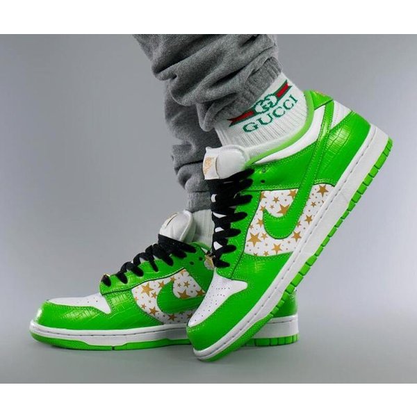 SUPREME×NIKE SB DUNK LOW OG QS GOLD STARS GREEN 正規品 シュプリーム×ナイキSB ダンク ロー OG QS ゴールドスターズ