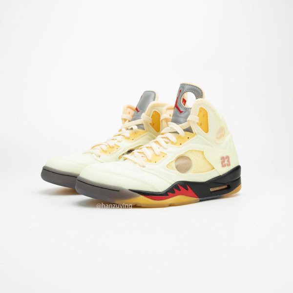 オフホワイト×ナイキ エアジョーダン5 セイル OFF-WHITE×NIKE