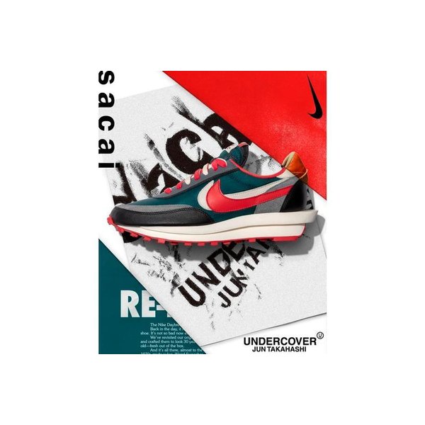 アンダーカバー×サカイ ナイキ LDワッフル ミッドナイト スプルース