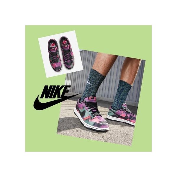 ダンクロー グラフィティ ピンク ブラック Nike Dunk Low Graffiti Pink Black 正規品 全国送料無料