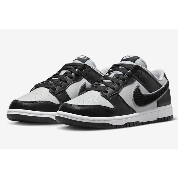 ダンク ロー シェニール スウッシュ ブラック グレー Nike Dunk Low Chenille Swoosh Black Grey 正規品 全国送料無料_2