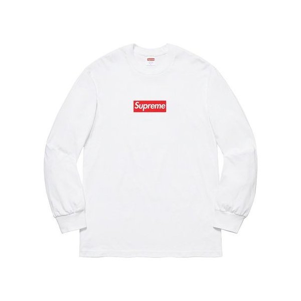 シュプリーム ボックス ロゴ ロンT Supreme Box Logo L/S Tee White 正規品 全国送料無料