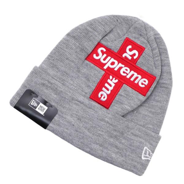 Supreme New Era Cross Box Logo Beanie Grey シュプリーム Supreme New Era Cross Box Logo Beanie Grey シュプリーム