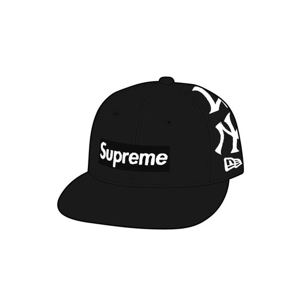 Supreme New York Yankees Box Logo New Era Black シュプリーム ...