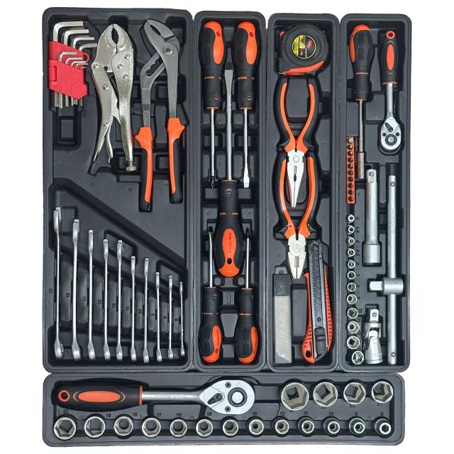 ツールセット 工具セット 85点 自転車用 家庭用 車 バイク ハンドツールセット 工具 ハンドツール ツールボックス 修理 車体 整備 点検_6