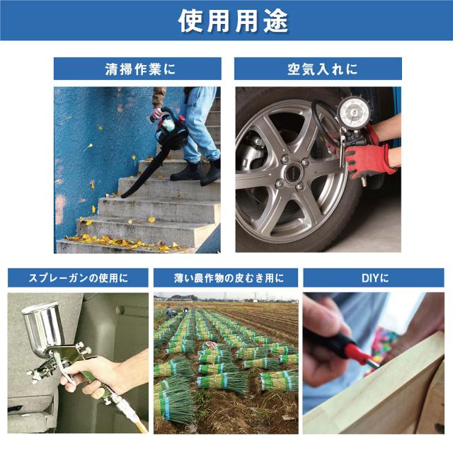 エアーコンプレッサー 100v 車 静音 オイルレス 圧力計 業務用 22l 小型 最強 大容量 エアーツール 工具 コンプレッサー_14