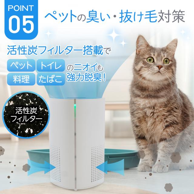 空気清浄機 小型 花粉症 除菌 消臭 省エネ 花粉対策 脱臭機 たばこ