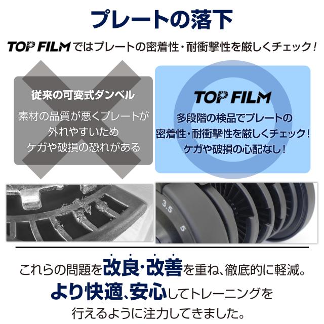 可変式ダンベル 40kg 2個セット 32kg 36kg ダンベル 可変式 2個セット 40kg アジャスタブル ダンベルセット 片手で1秒重量変更 ダンベル 可変式 17段階重量調節 可変式 アジャスタブルダンベル TOP FILM 2年保証_11