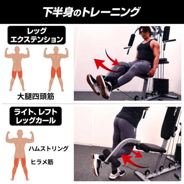 ホームジム トレーニングマシン 自宅 家庭用 ケーブルマシン 筋トレ