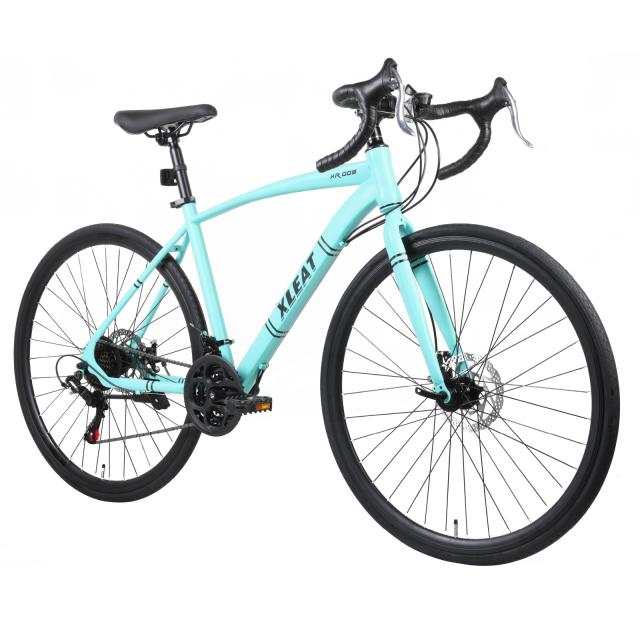 ロードバイク 本体 700c シマノ製 21段変速 ライト スタンド付 自転車
