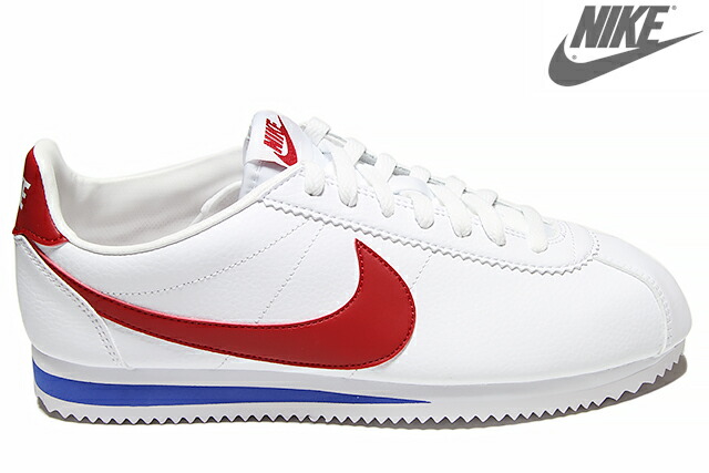 NIKE CLASSIC CORTEZ LEATHER 749571-154 WHITE/VARSITY RED-VARSITY  ナイキ クラシック コルテッツ レザー ホワイト レッド ブルー メンズ スニーカー