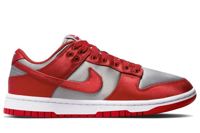 NIKE WMNS DUNK LOW ESS SNKR 「UNLV SATIN」 DX5931-001 MEDIUM GREY 