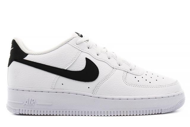 NIKE AIR FORCE 1 GS CT3839-100 WHITE/BLACK ナイキ エアフォース ワン ロー ホワイト ブラック 定番 レディース ガールズ キッズ スニーカー