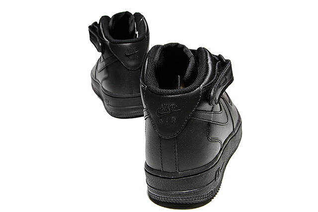 NIKE WMNS AIR FORCE 1 MID ’07 BLACK/BLACK 366731-001 ナイキ ウィメンズ エア フォース 1 ミッド 07 ブラック 定番 レディース スニーカー NIKE SPORTSWEAR（ナイキスポーツウェアー）の「ウィメンズ 