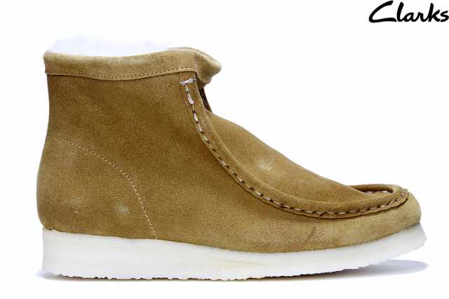 Clarks WALLABEE HI BROWN SUEDE 26169533 クラークス ワラビー ハイ ブラウン スエード レディース シューズ ウイメンズ ブーツ