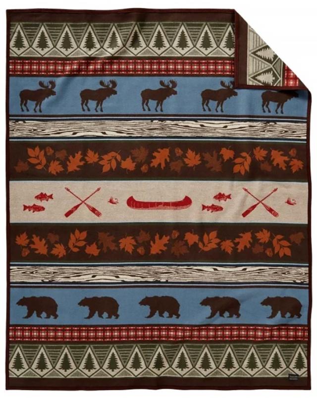 PENDLETON PINE LODGE BLANKET BROWN ZE493-53215 ペンドルトン パイン ロッジ ブランケット ブラウン