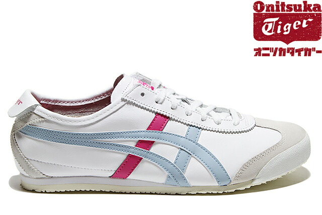 Onitsuka Tiger MEXICO 66 WHITE/SMOKE LIGHT BLUE THL4J2L-0140 オニツカタイガー メキシコ66 ホワイト スモーク ライトブルー メンズ レディース ガールズ 定番 スニーカー