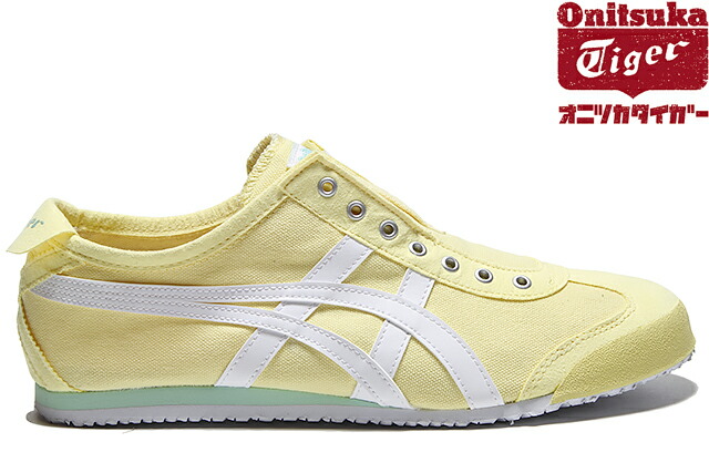 Onitsuka Tiger MEXICO 66 SLIP-ON TH3K0N-0301 LEMON MERINGUE/WHITE オニツカタイガー メキシコ 66 スリッポン レモン イエロー メンズ レディース 定番 スニーカー