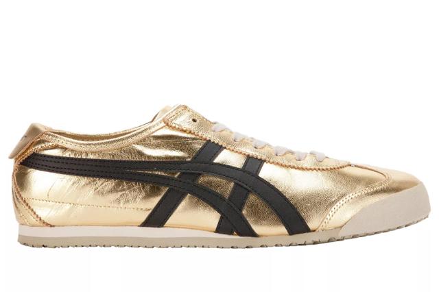 Onitsuka Tiger MEXICO 66 GOLD BLACK THL7C2-9490 オニツカタイガー メキシコ 66 ゴールド ブラック メンズ レディース 定番 スニーカー