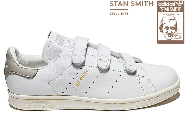 adidas Originals STAN SMITH CF BY9192 RUNNING WHITE/CLEAR GRANITE/CHALK WHITE アディダス オリジナルス スタンスミス コンフォート ホワイト グレー メンズ レディース ベルクロ スニーカー