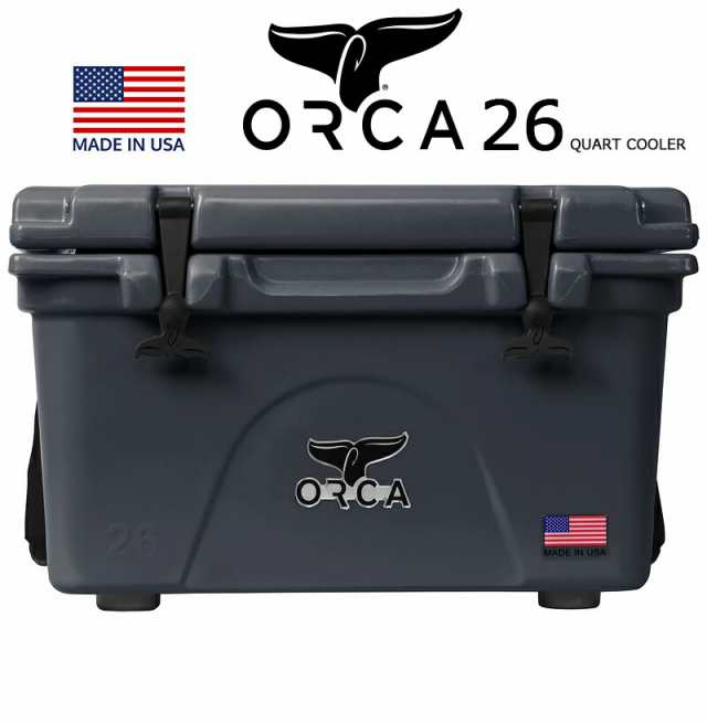 ORCA COOLERS 26 QUART CHARCOAL 「Made in U.S.A」 ORCCH026 orca オルカ クーラー ボックス チャコール グレー クーラーBOX キャンプ