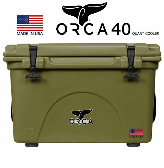 ORCA COOLERS 40 QUART GREEN 「Made in U.S.A」 ORCG040 orca オルカ クーラー ボックス グリーン クーラーBOX キャンプ ソロキャンパ