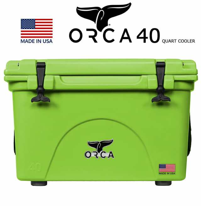 ORCA COOLERS 40qt QUART LIME 「Made in U.S.A」 ORCL040 orca オルカ クーラー ボックス ライム グリーン クーラーBOX キャンプ ソロ