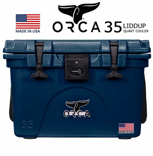 「日本未発売」ORCA LIDDUP COOLERS 35 QUART NAVY 「Made in U.S.A」 ORCNALU035 orca オルカ クーラー ボックス ネイビー クーラーBOX