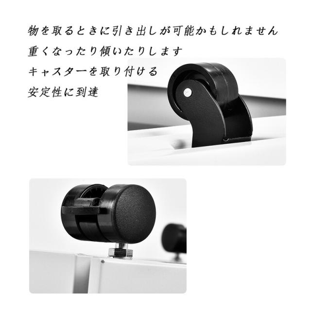 サイドワゴン 大容量 3段 キャスター付き スチール オールロック ワゴン A4 ファイル オフィス スチール 収納 事務机 キャビネット 脇机 引き出し ダイヤル デスクワゴン サイドワゴン ラック　ダイヤル錠 キャスター付き 脇机 オフィス 収納_3