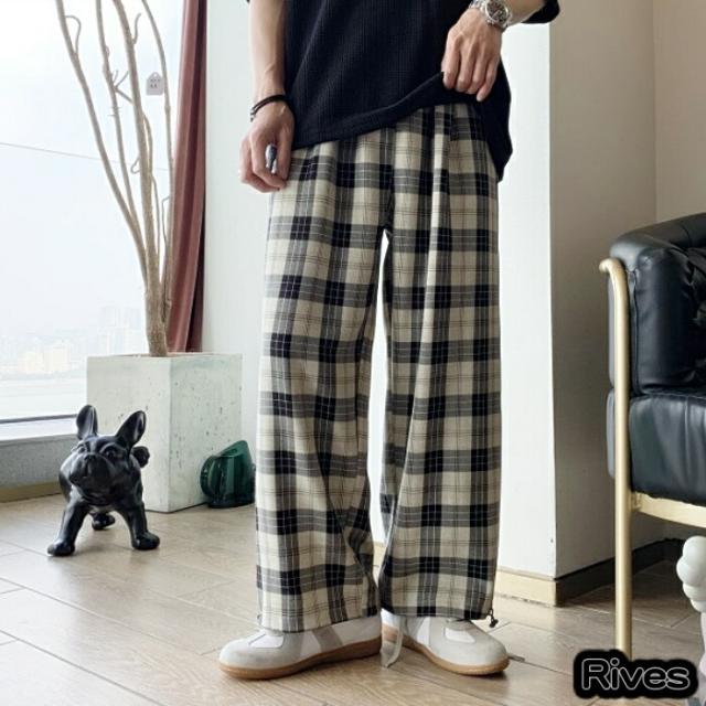チェック柄パンツ メンズ ロングパンツ ボトムス 長ズボン 古着 原宿 韓国ファッション 楽天ファッション 送料無料 代 男女 韓国ストの通販はau Pay マーケット 韓国ファッション Rives