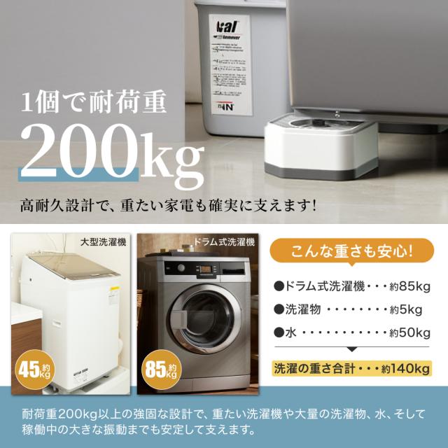 機置き 洗濯機 かさ上げ台 おすすめ 洗濯機かさ上げ台 4個セット