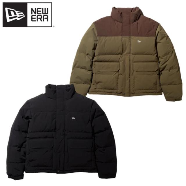 【送料無料】NEWERA ニューエラ 正規品 ダウン ジャケット ダウンジャケット アウター ブルゾン 防寒 軽量 軽い フルジップ ユニセックス メンズ レディース オリーブ カーキ ベージュ 黒 ブラック