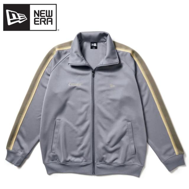 【送料無料】ニューエラ NEWERA カルナムール CALNAMUR コラボ 長袖 トラックジャケット ジャージ アウター ロゴ 刺繍 ワンポイント メンズ レディース ユニセックス サックス ブルーグレー