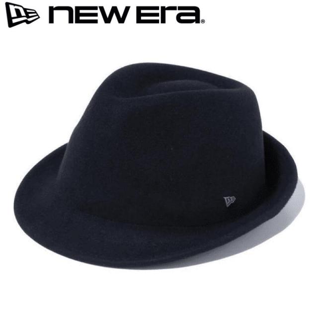 NEWERA ニューエラ 正規品 ハット HAT トリルビー 中折れハット フェルトハット ソフトハット 中折れ帽 トリルビー帽 帽子 ウール ユニセックス メンズ レディース 黒ブラック 12018888