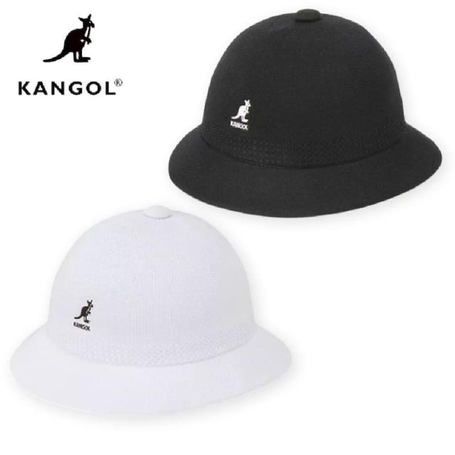 SALE☀️KANGOL　ベル型ハット　ホワイトロゴ　黒白　XLサイズ 送料無料】KANGOL カンゴール ハット ベルハット ベル型 HAT 帽子