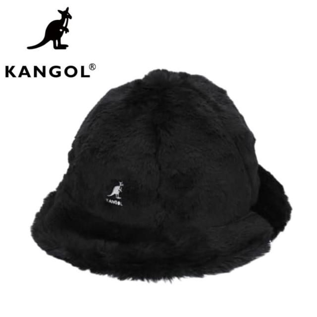 【送料無料】KANGOL カンゴール 正規品  ベル型 ハット ベルハット HAT 帽子 ファー フェイクファー ファーハット カンガルー ロゴ メンズ レディース ユニセックス 黒 ブラック