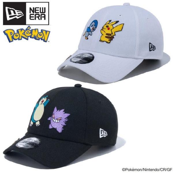 NEWERA ニューエラ ポケモン コラボ キャップ CAP 帽子 9FORTY ゴルフ ピカチュウ ポッチャマ カビゴン ゲンガー グッズ 刺繍  ユニセックス｜au PAY マーケット