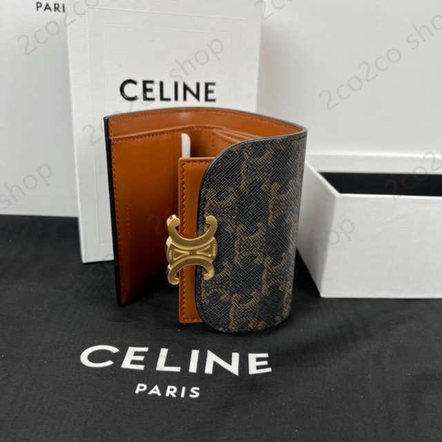 数量限定】celine セリーヌ 財布 新品 三つ折り ミニ スモール ...