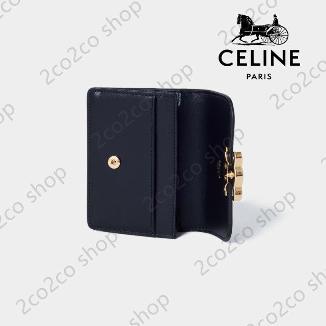 数量限定」celine セリーヌ 二つ折り カードケース 名刺入れ 新品 ミニ 