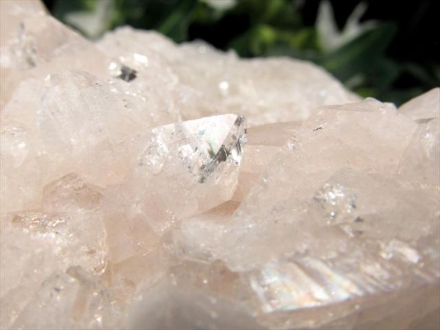 瑞 しいピンクカラ アポフィライト 魚眼石 クラスタ 原石 最大幅約