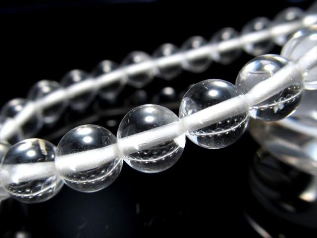 店頭展示中 超透明宝石質 ペタライト ブレスレット 7mm-7.5mm×24