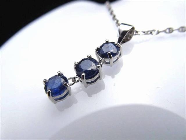 サファイアペンダントトップ ビズー公式】ブルー サファイア