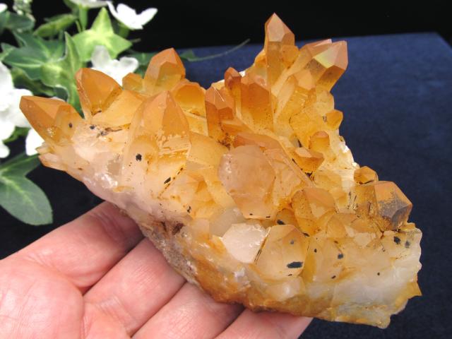 ディープカラーで天然オーラフレイム ゴールデンヒーラー クラスター