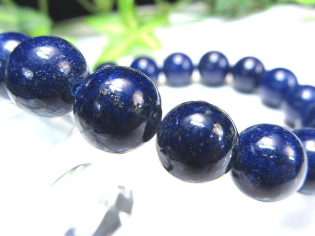 パワーストーン ブレスレット 激レア！蛍光ラピスラズリ！濃色ブルー