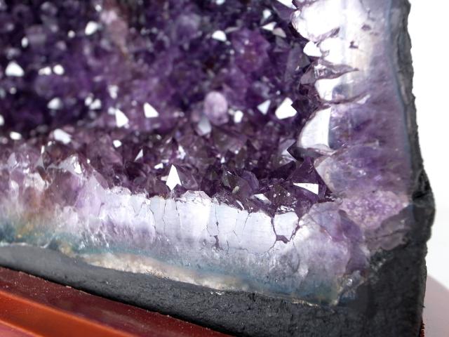 店頭展示中 トップグレード！ アメジストドーム 専用台座付き 高さ16cm